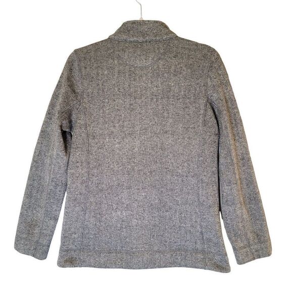 Marc New York Herringbone Zip Front Jacket Womens M Becket Fleece Lined Pockets - Picture 3 of 12